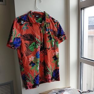 Orange MTV Hawaiian Shirt